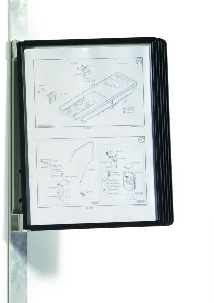 Durable Vario Magnet registersysten svart A4