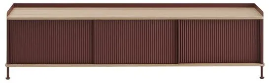 Muuto Enfold Sideboard 186x45 Ek/Deep Red