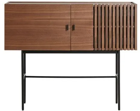 Woud Array Sideboard Valnötsfaner/Svart 120 cm